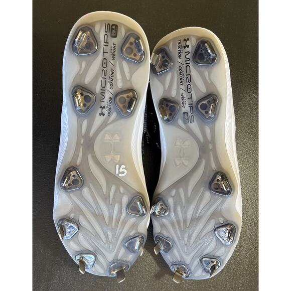 Under Armour Glyde 2.0 MT Women's 10 Softball Cleats Shoes Black 3026601-001 NEW - Picture 5 of 7